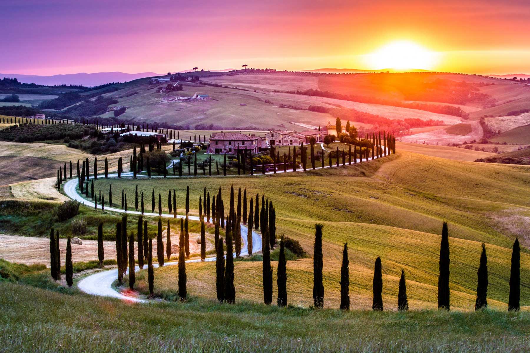 rome to tuscany travel time